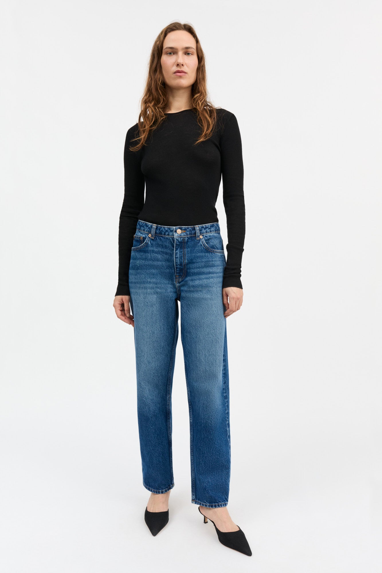 Skall Studio Allison cropped jeans Jeans Vintage washed blue